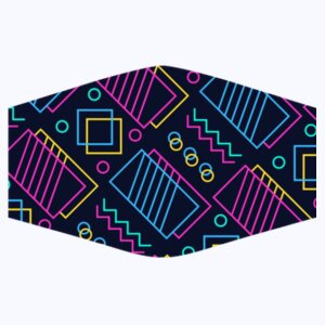 Neon Patterned Mask Design