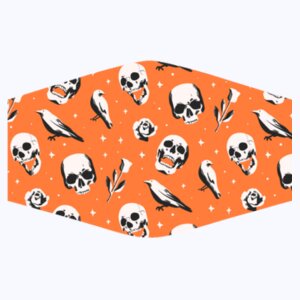 Skull Crow Rose Mask Design
