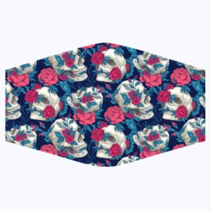 Skull Rose Mask Design