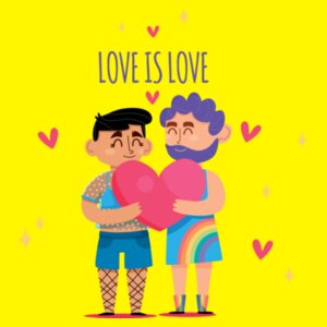 Love is Love Men - Pride Tee Design