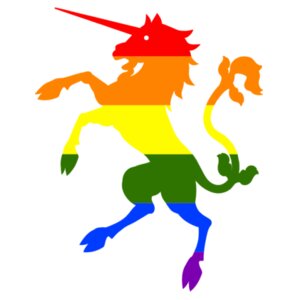 Galloping Gay Unicorn - Pride Tee Design