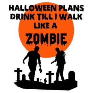 Like a Zombie - Halloween Tee Design