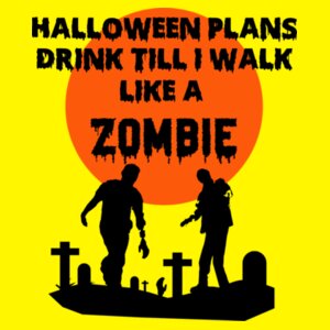 Like a Zombie - Halloween Tee Design