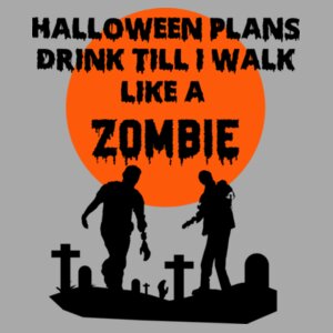 Like a Zombie - Halloween Tee Design