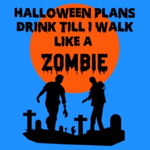 Like a Zombie - Halloween Tee Design