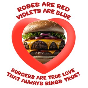 Burgers are True Love Design
