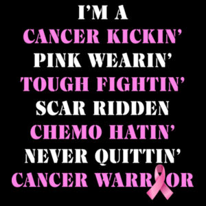 Cancer Kickin' - Unisex Short-sleeve T-shirt - 180g Design