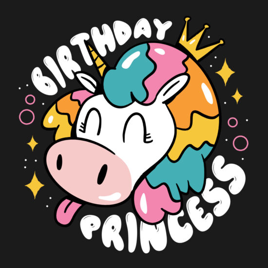 11046 BirthdayPrincessTshirt PR t shirt Thumbnail