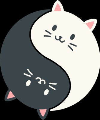 best friends cats by Vexels