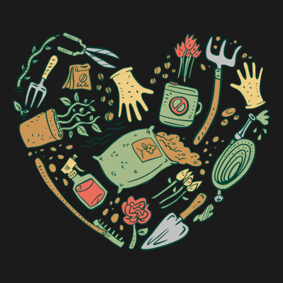 10717 Gardentools Heart tshirt PR Thumbnail