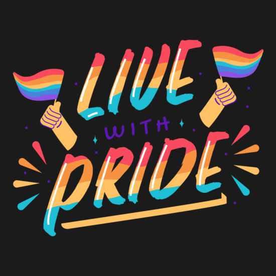 live with pride lettering by Vexels Thumbnail