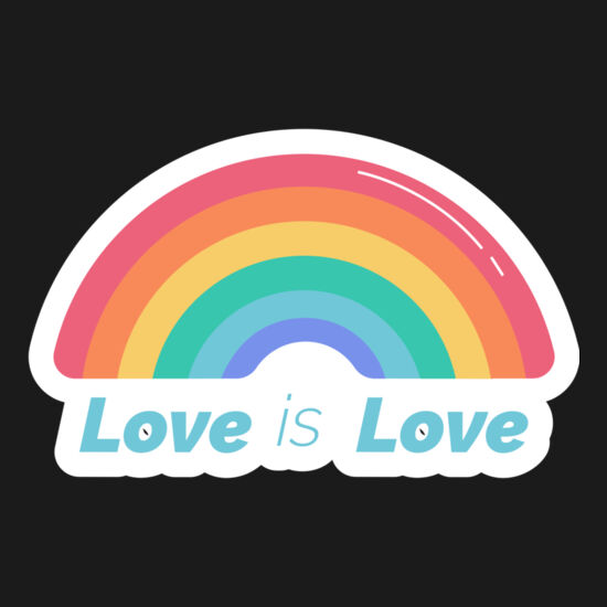 love is love rainbow sticker by Vexels Thumbnail