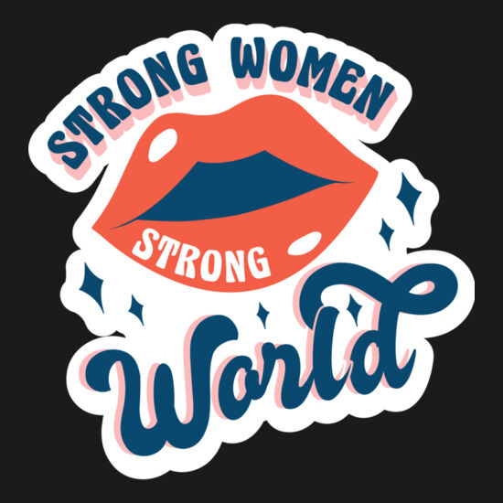 strong women strong world quote by Vexels Thumbnail