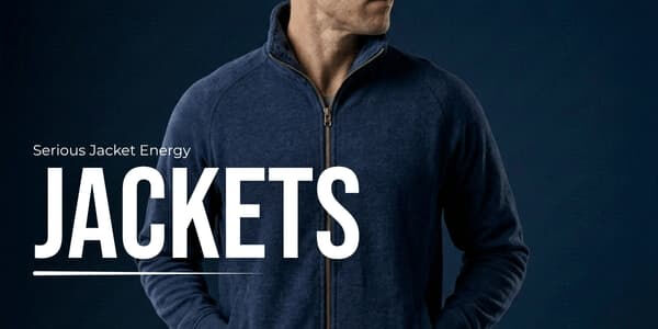 Custom embroidered and printed jackets