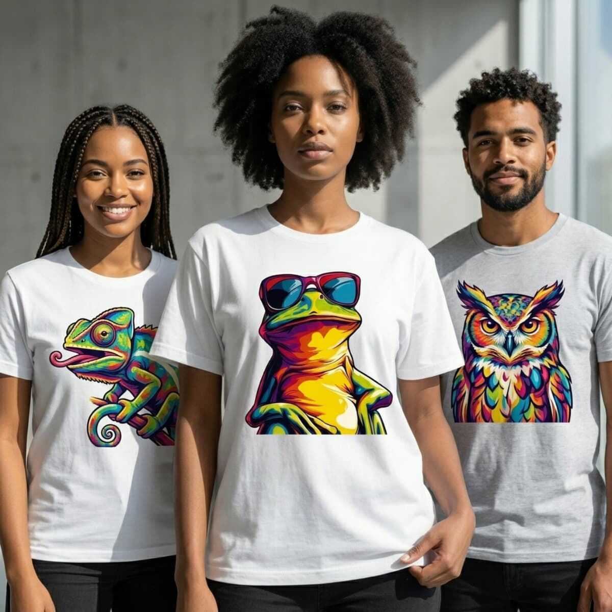 Custom printed t-shirt design example
