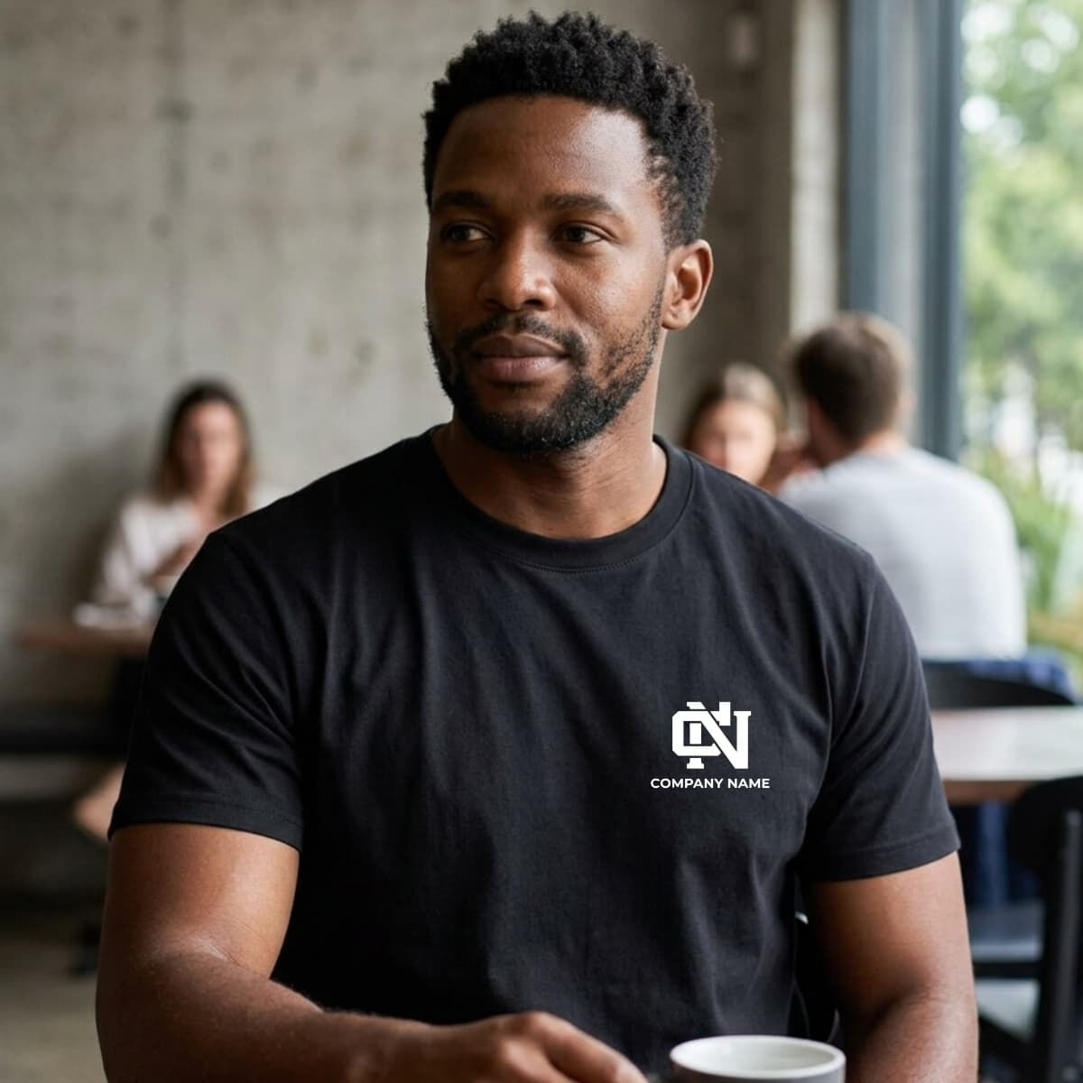 Custom printed t-shirt design example