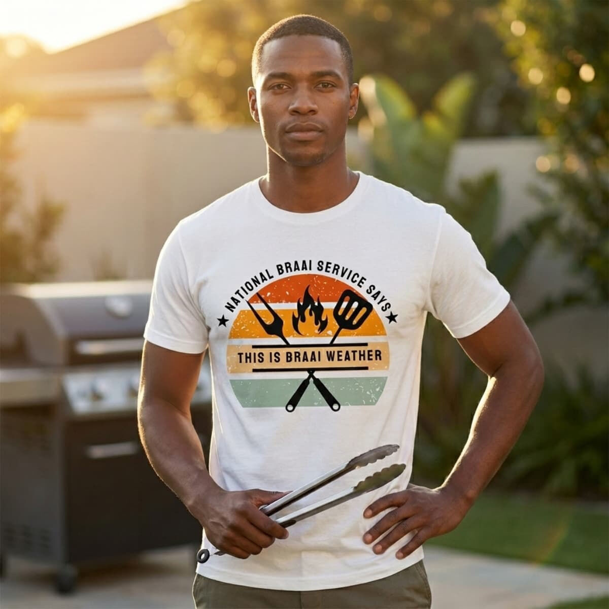 Custom printed t-shirt design example