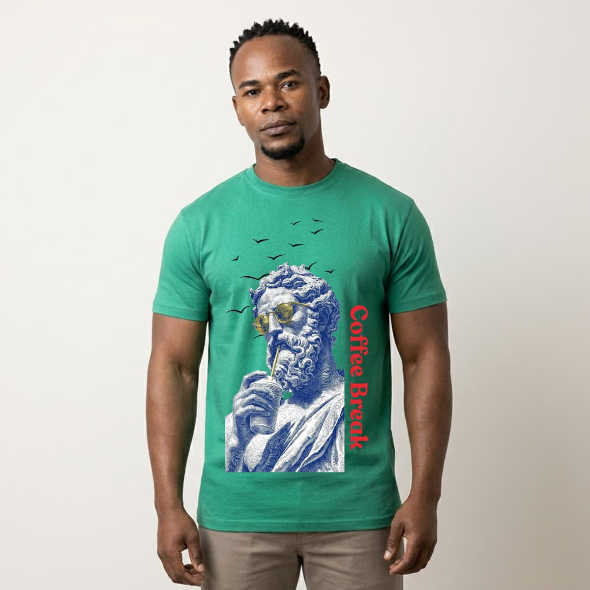 Custom printed t-shirt design example