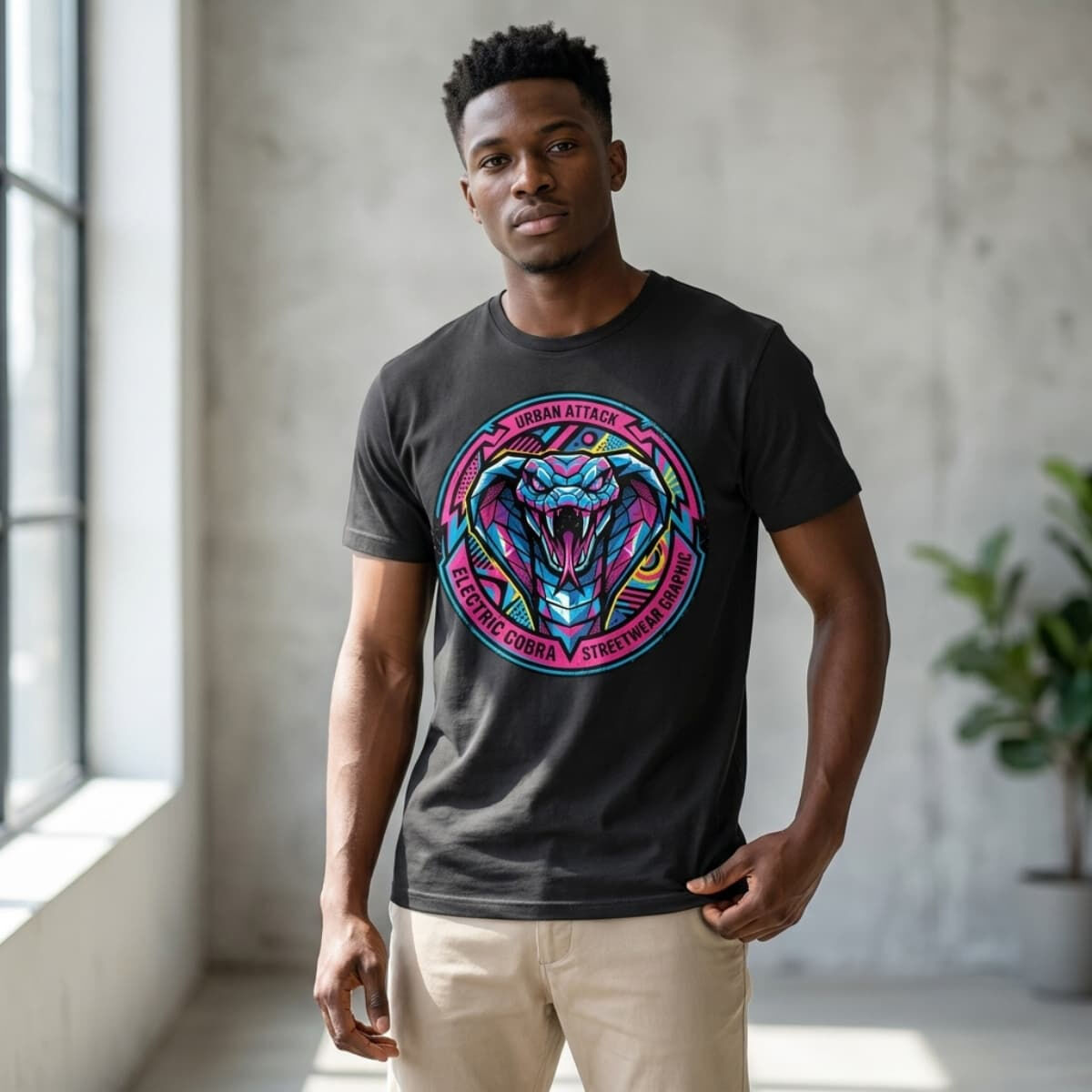 Custom printed t-shirt design example