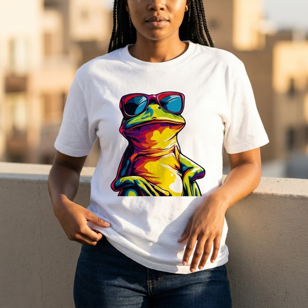 Custom printed t-shirt design example