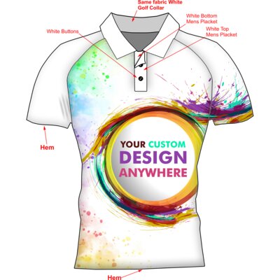 Adults Raglan Golfer (Sublimated) Thumbnail