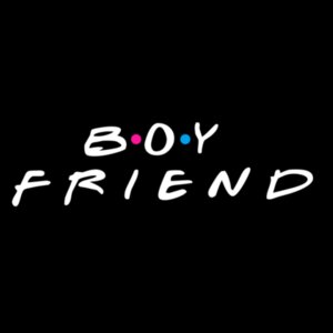 Friends T-shirt Black - BOY FRIEND Design