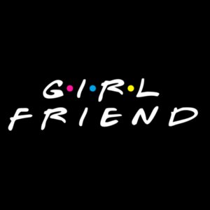 Friends T-shirt Black - GIRL FRIEND Design