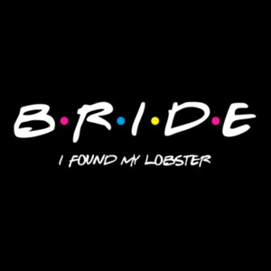 Friends T-shirt black - BRIDE Design
