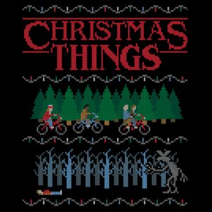 Stranger Things Christmas T-shirt Design