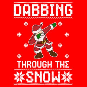 Dabbing Santa T-shirt Design