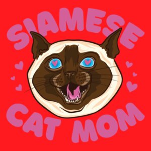 Siamese Cat Mom Design