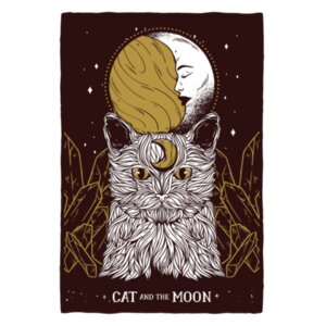 Cat and the Moon Design