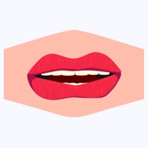 Lipstick Lips Mask Design