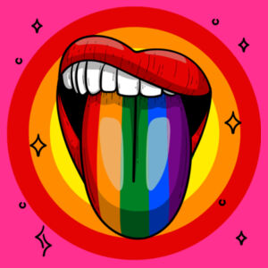 LGBTQ+ Tongue - Pride Tee Design
