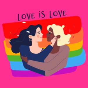 Love is Love Woman - Pride Tee Design