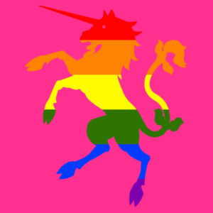 Galloping Gay Unicorn - Pride Tee Design