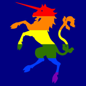 Galloping Gay Unicorn - Pride Tee Design