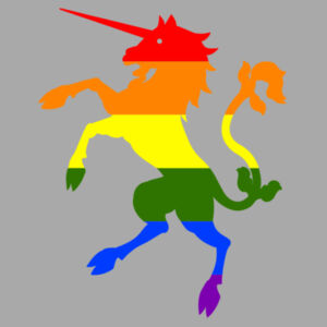 Galloping Gay Unicorn - Pride Tee Design