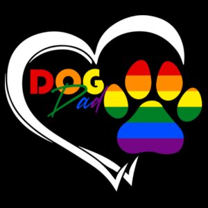 Dog Dad - Pride Tee Design