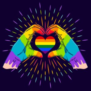 Paint Hands Pride - Pride Tee Design