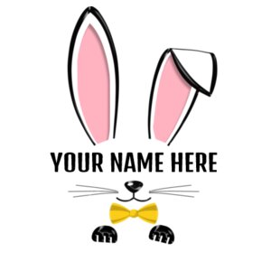 Custom Easter Bunny T-shirt for Boys Design