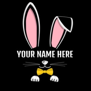 Custom Easter Bunny T-shirt for Boys (Dark) Design
