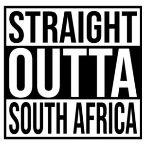 Straight Outta South Africa - Light - Unisex Short-sleeve T-shirt - 180g Design