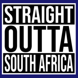 Straight Outta South Africa - Dark - Unisex Short-sleeve T-shirt 140g Design