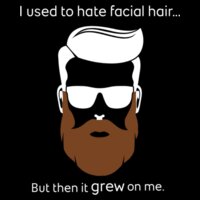  It Grew On Me Beard Dad Joke T-Shirt Design