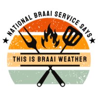 This Is Braai Weather 220gsm T-Shirt Design