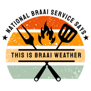 This Is Braai Weather 220gsm T-Shirt Design