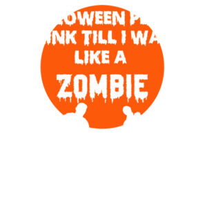 Like a Zombie (White Text Version) - Halloween Tee Design