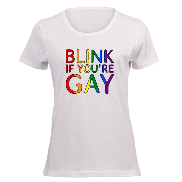 Blink If you're Gay - Pride Tee Thumbnail
