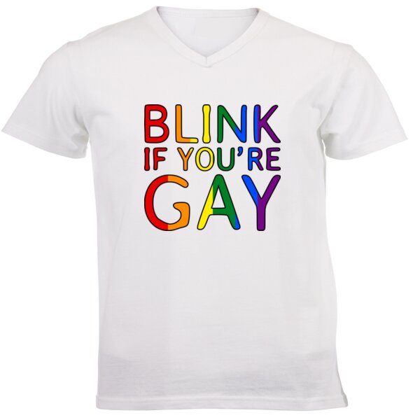 Blink If you're Gay - Pride Tee Thumbnail
